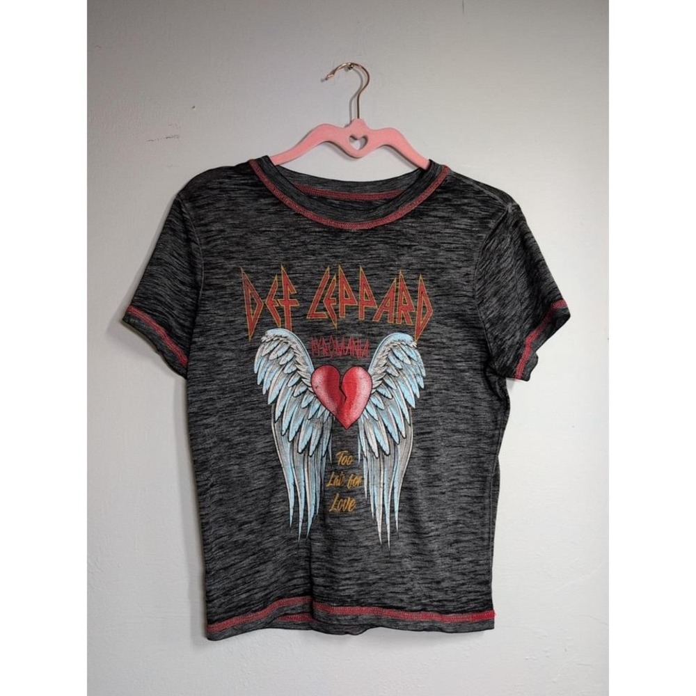 Def Leppard Pyromania Too Late For Love Crop Medium